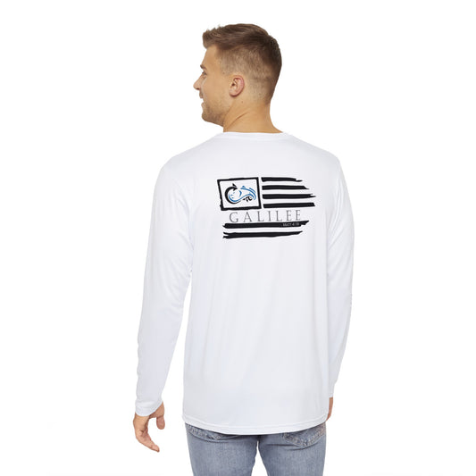 Galilee White Flag Fishing Shirt 40+UV