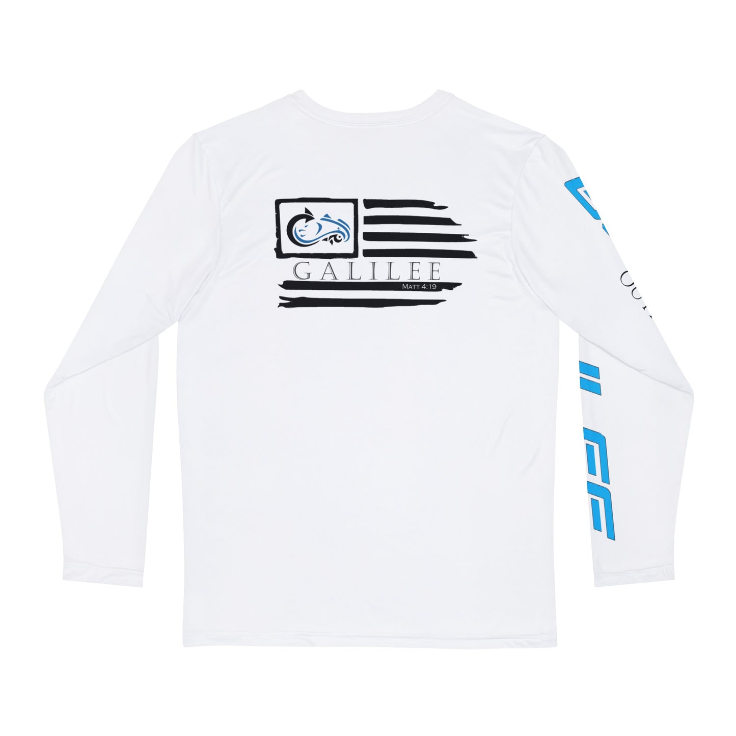 Galilee White Flag Fishing Shirt 40+UV