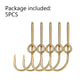 5pcs Fish Hook Hat Pins High carbon steel