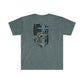 Galilee Cross Flag Bones Unisex Softstyle T-Shirt